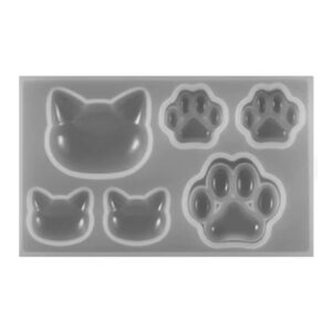 Siliconen mal poezen en pootjes mal pootjes  47*76mm