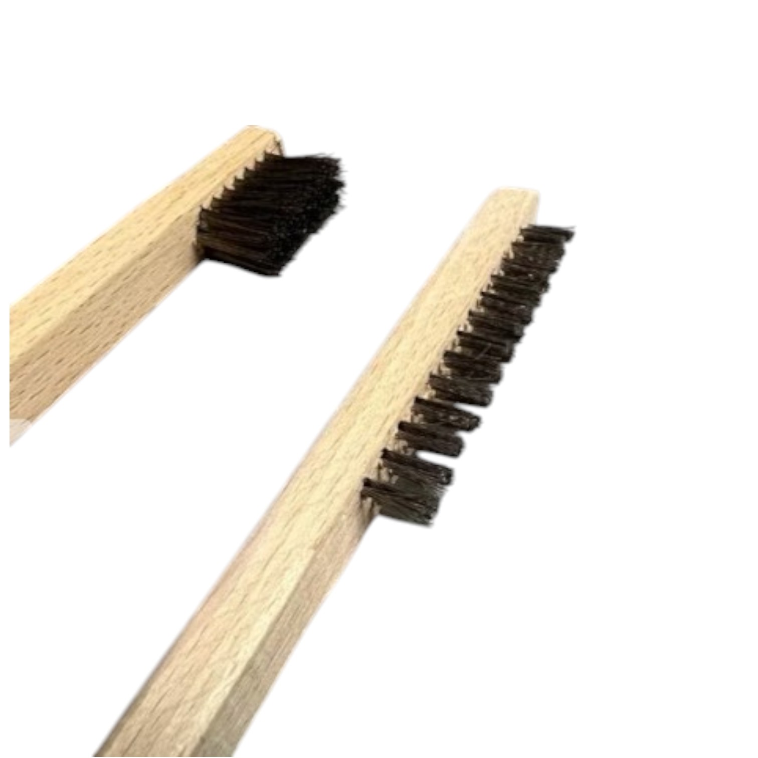 Roestvrij Stalen Polijstborstel Set van 2, 1x Langharig en 1x kortharig.