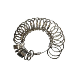 Ringenbos RVS japanse maatvoering. Brede ringen.