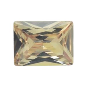 Zirconia AAAAA Rechthoek Div Afmetingen HITTEBESTENDIG Champagne STAFFELKORTING