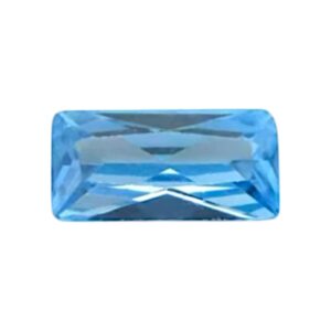 Zirconia AAAAA Rechthoek Div Afmetingen Light Sea Blue STAFFELKORTING