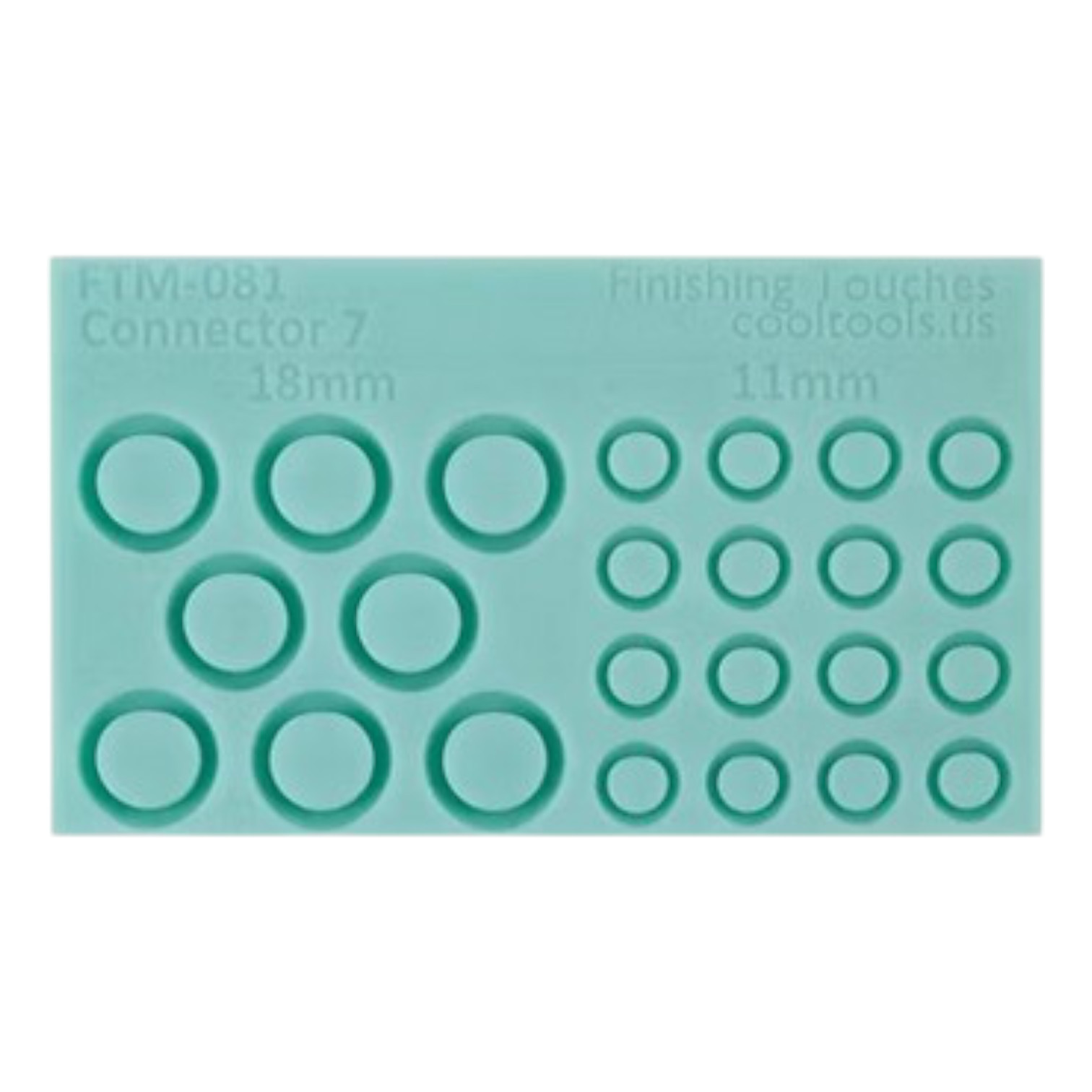 Finishing touch mold. Siliconen mal Schakels Connector 7 081