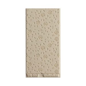 Textuurmat Rubber ca  5*10 cm  Roses & Vines embosed - 1017
