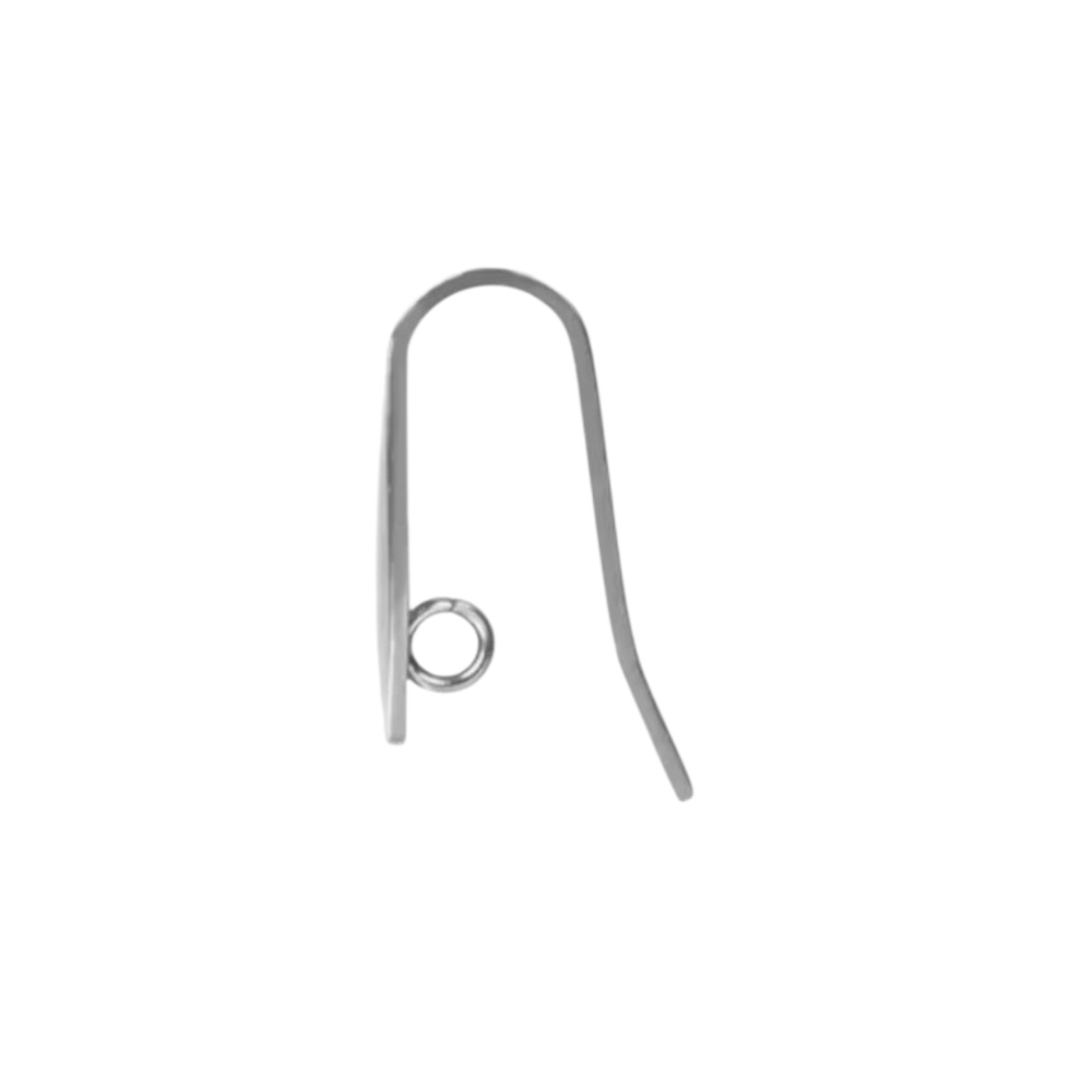 Oorhaakjes RVS Hoogte 19 mm Verborgen hangeroogje DQ kwaliteit.