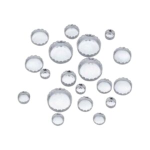 Zetbakje rond kartel 925 sterling zilver. Diverse afmetingen