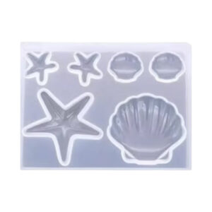 Siliconen mal verschillende schelpen  47*76mm