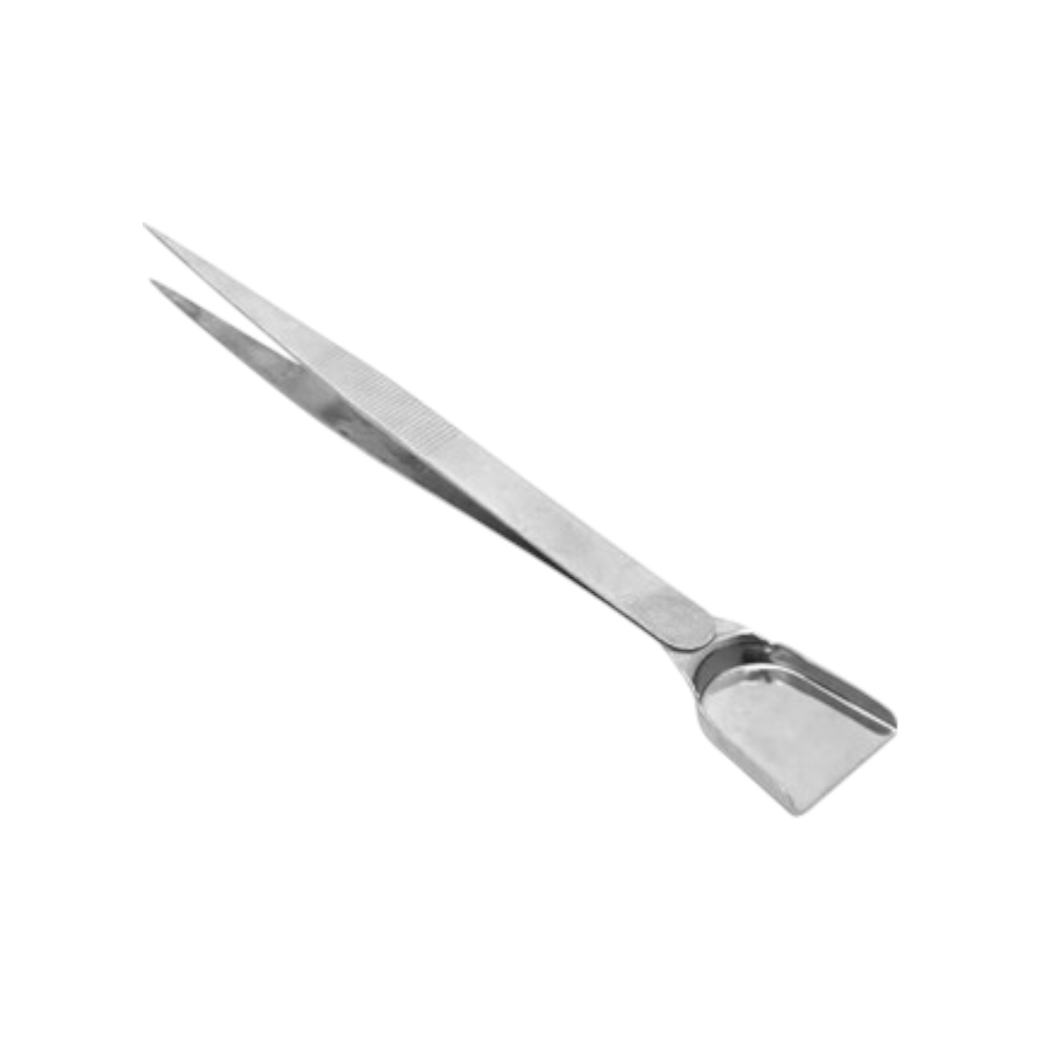 Schepje en pincet. 2 in 1 Voor o.a. kralen en zirconia
