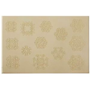 Textuurmat Rubber ca  22*15 cm  Jewelry Artist Elements - Leafs and seads  TEX-150