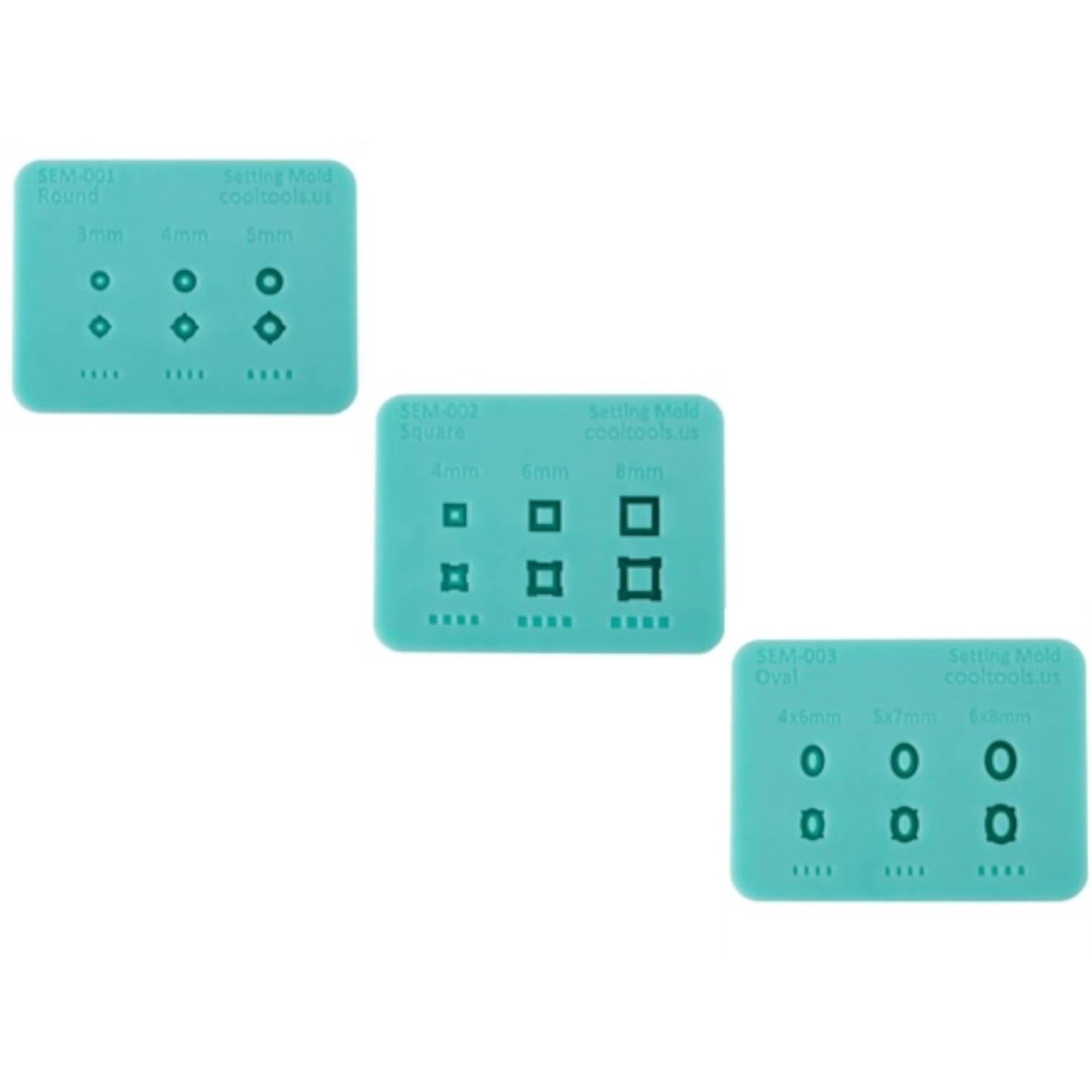 Setting molds voor het maken van perfecte zettingen van klei