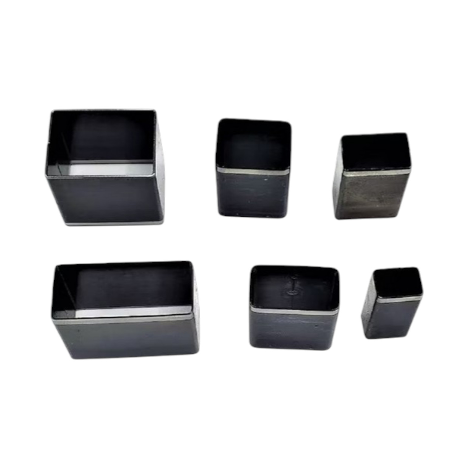 Rechthoek cutters set van 6 mini uitsteekvormen