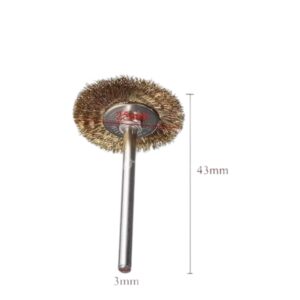 Brosse en acier pour outil rotatif. Brosse en laiton