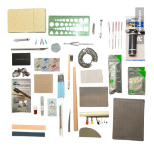 starter kit xxl for making jewelry with silver clay, art clay silverclay