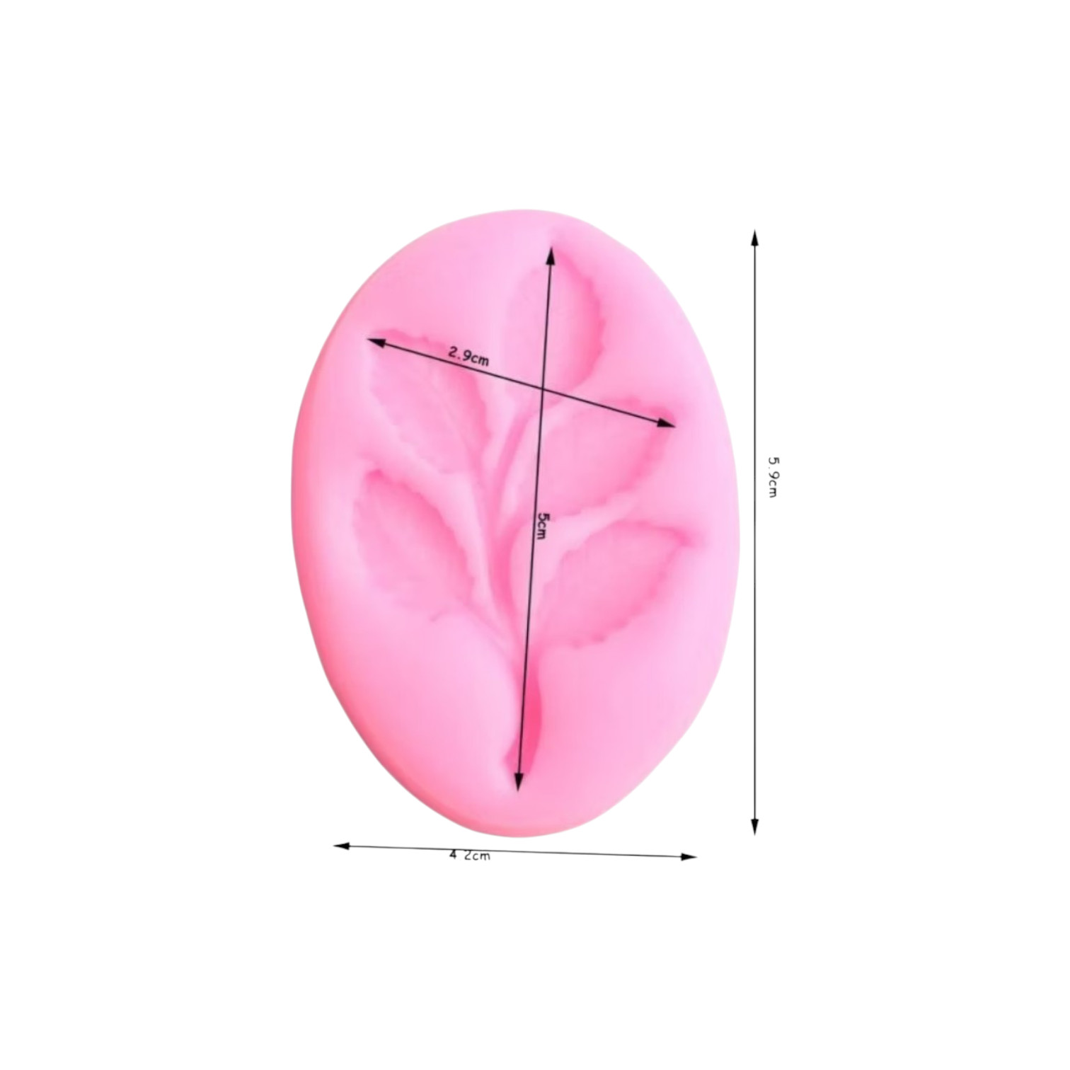 Siliconen mal takje met blaadjes - Afbeelding 2