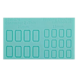 Finishing touch mold. Siliconen mal Schakels Connector 2 Thin - 076