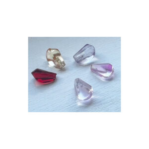 Glas kralen Tsjechisch glas. Half geboord. Set van 24 kralen.