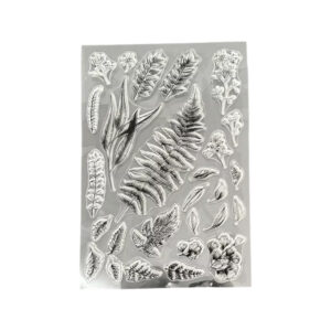 Stempelmat siliconen varen blad 15*18 cm