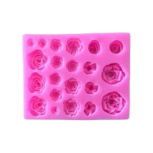 Siliconen mal met verschillende roosjes