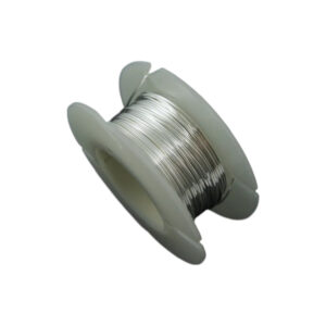 Verzilverd draad rond Diverse diameter. Prijs per rol