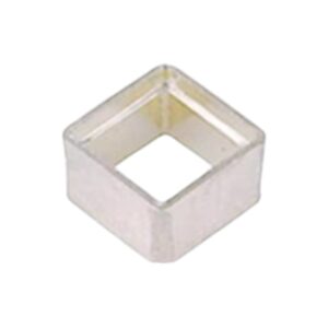 Zetbakje Vierkant, open onderkant 925 sterling. Diverse afmetingen