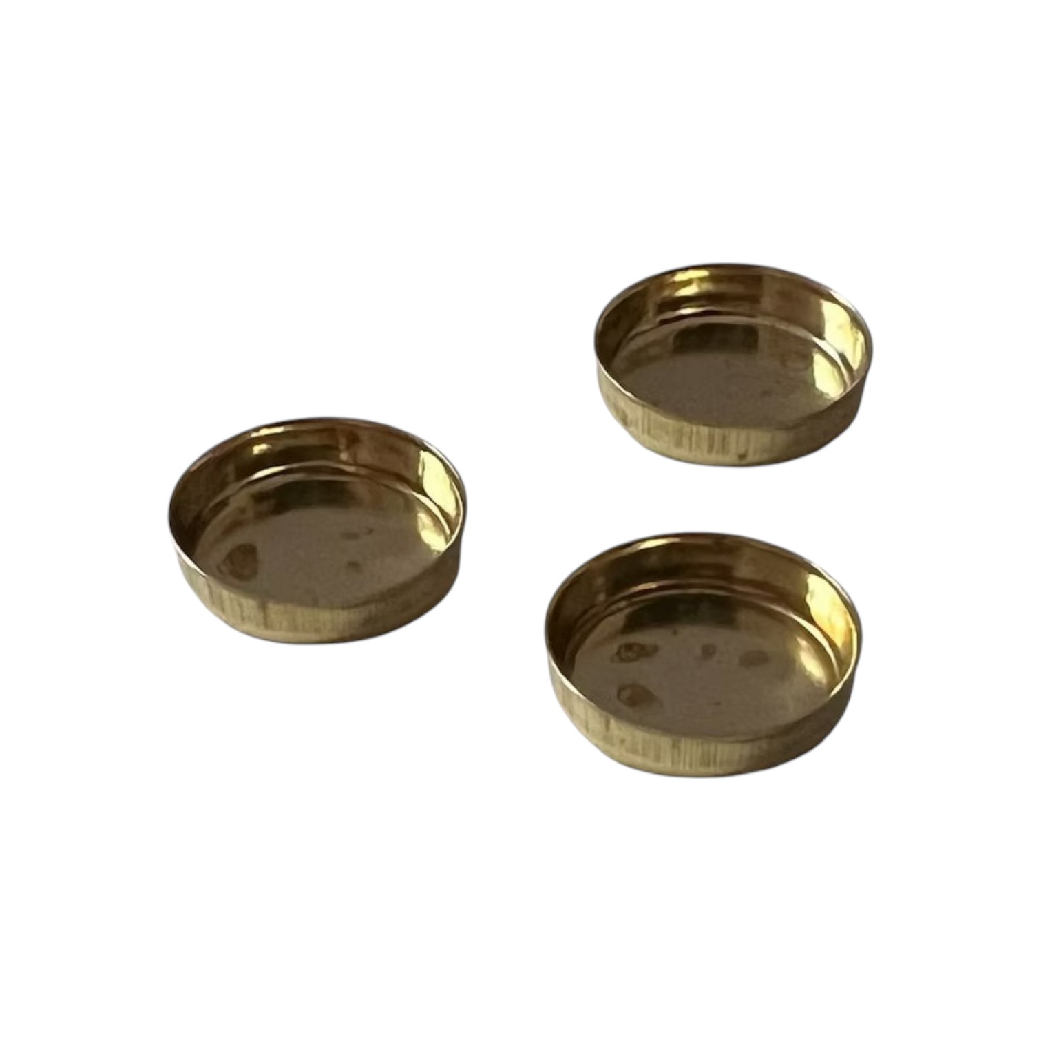 Zetkastjes rond messing. Diverse afmetingen. BULKKORTING