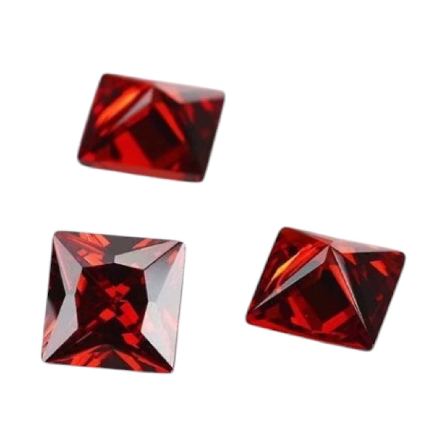 Zirconia AAAAA vierkant Div Afmetingen HITTEBESTENDIG Rood STAFFELKORTING - Afbeelding 2