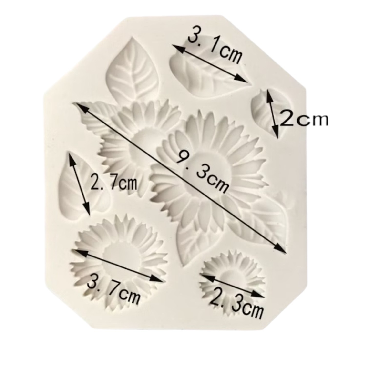 Siliconen mal zonnebloemen - Afbeelding 2