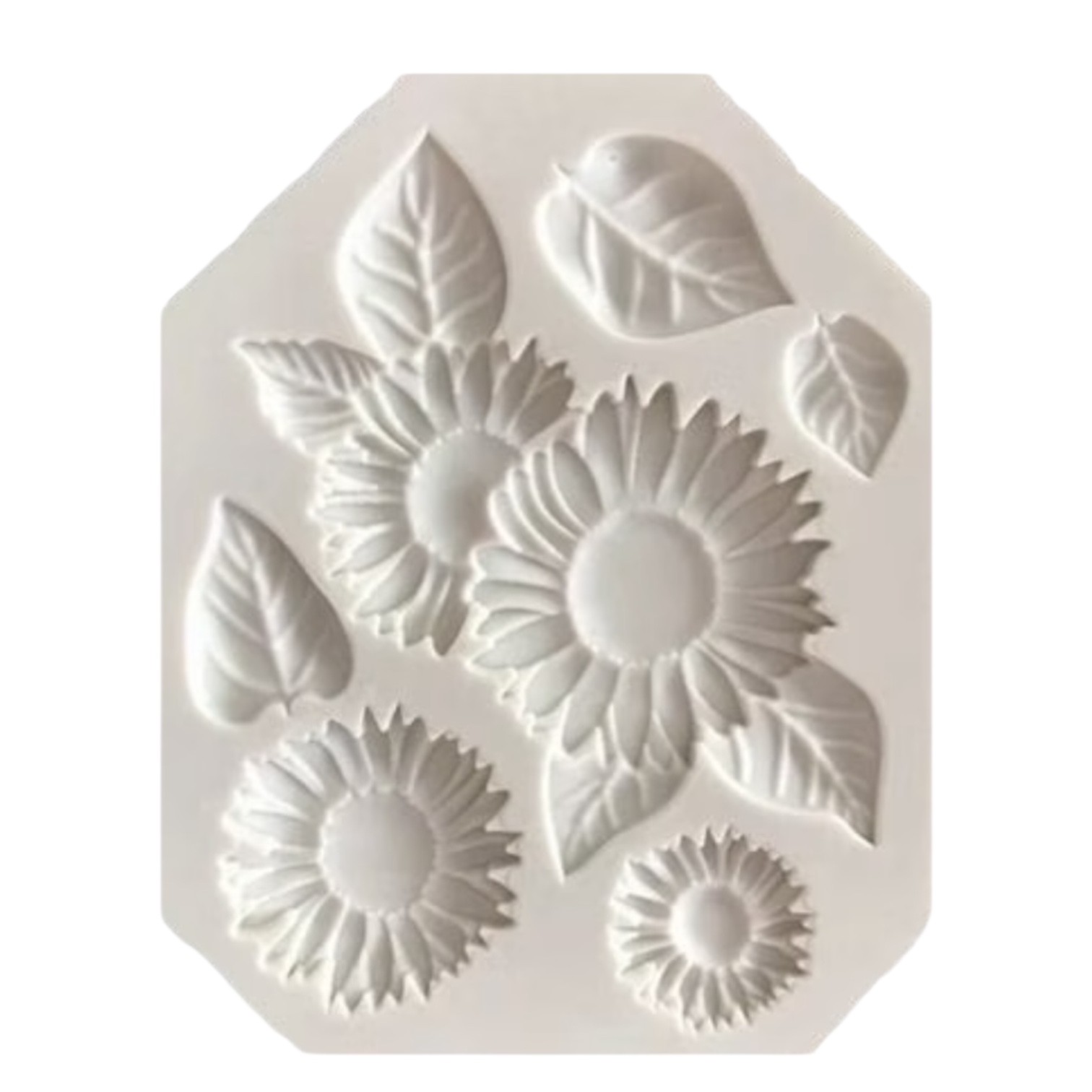 Siliconen mal zonnebloemen