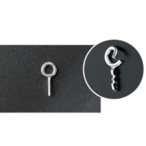 Art Clay Schroefoogje Plat. open. Groot oogje. Premium (K-0084A) Verpakt per 5