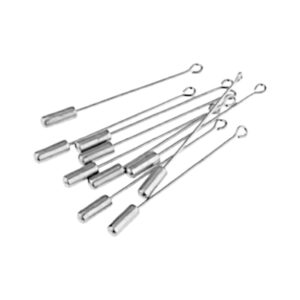 Broche pin, rever pin, hoedenpin. RVS met oog