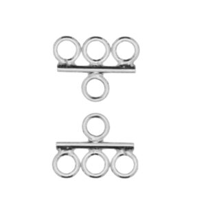 Zilveren draadverdeler voor laagjes ketting 925 Sterling zilver Prijs per set