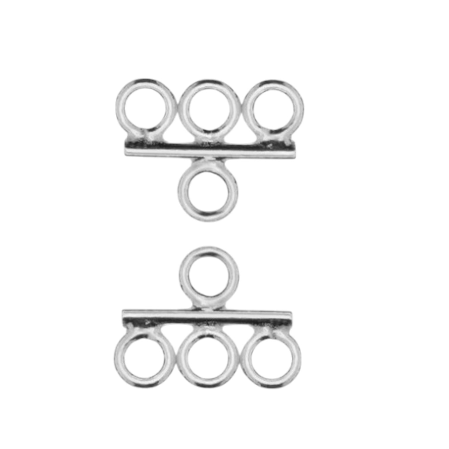 Zilveren draadverdeler voor laagjes ketting 925 Sterling zilver Prijs per set