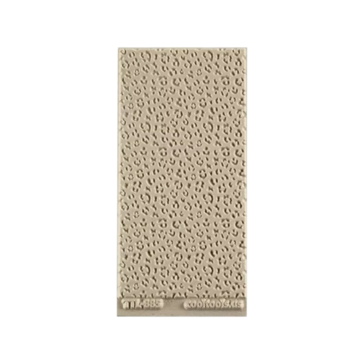 Textuurmat Rubber. ca 5*10 cm Leopard Print Embossed - 885