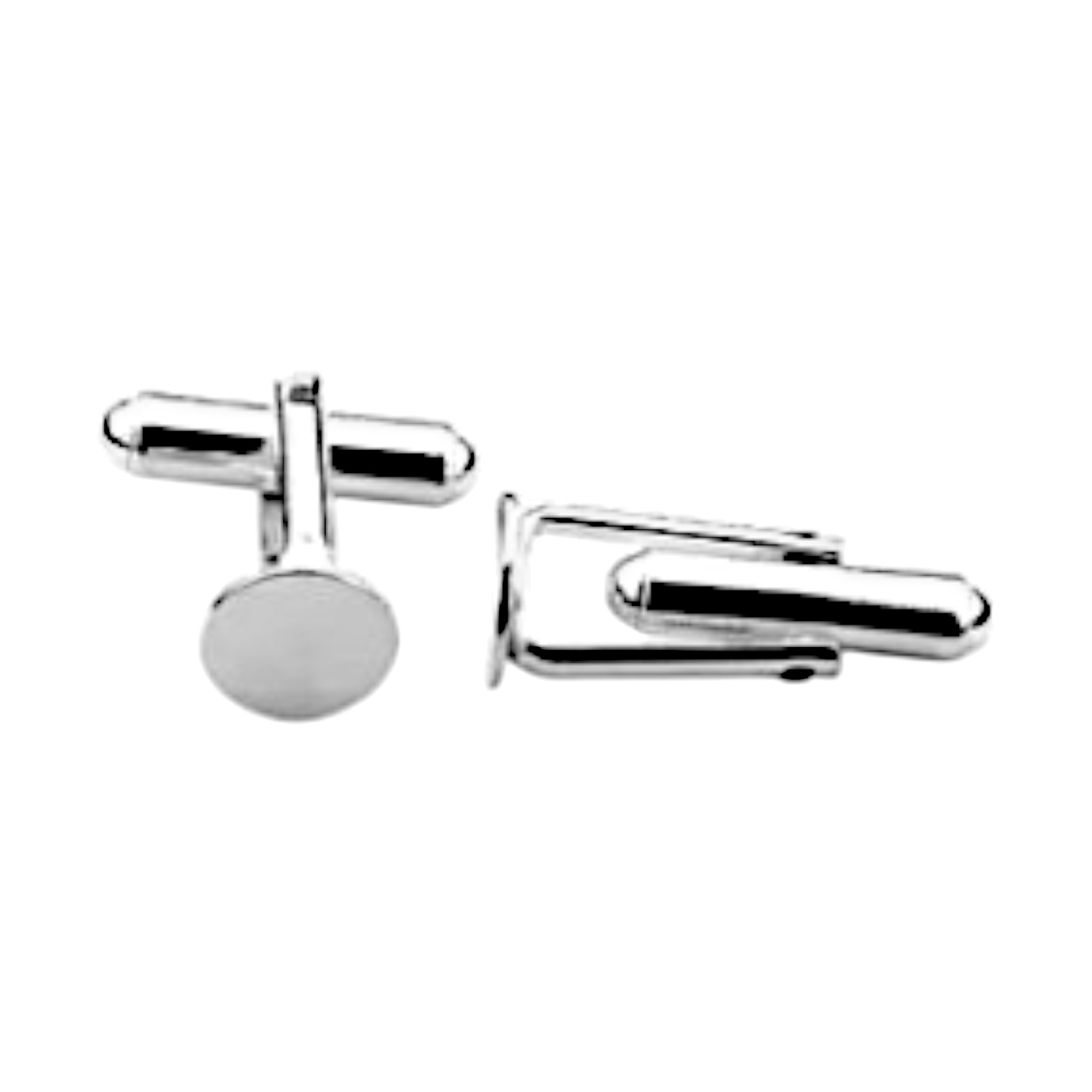 Manchetknoop 925 zilver met plakvlak / soldeervlak 925 Sterling zilver Prijs per paar