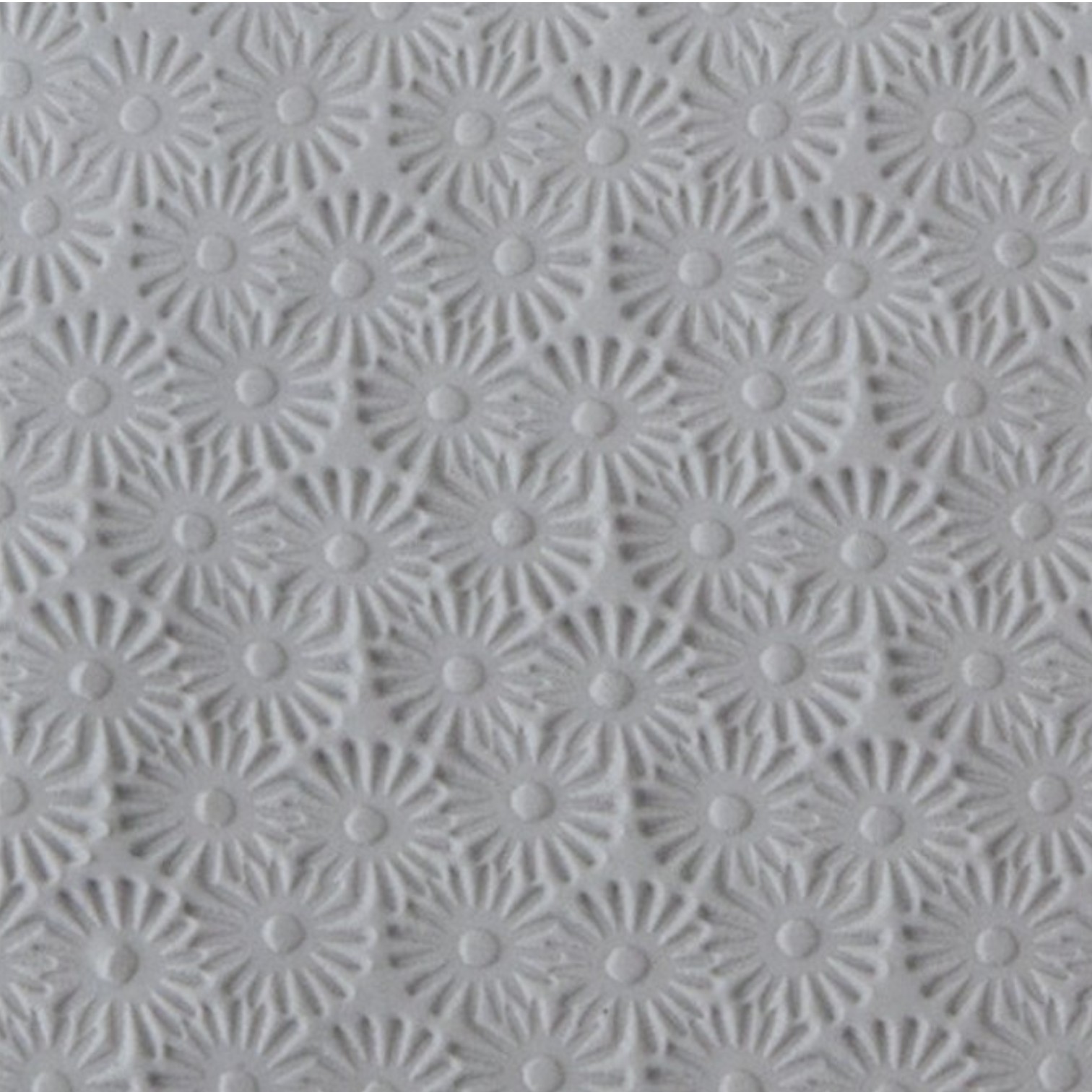 Textuurmat Rubber ca 5*10 cm Starburst Embossed - Afbeelding 2