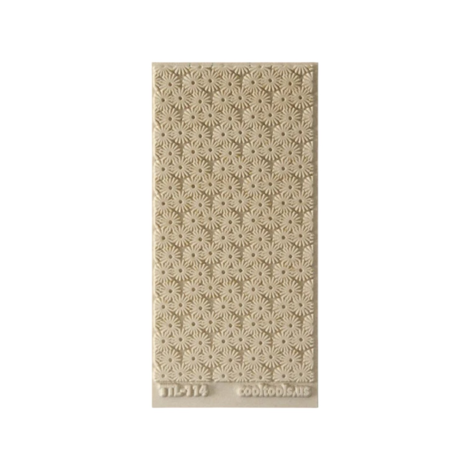 Textuurmat Rubber ca 5*10 cm Starburst Embossed