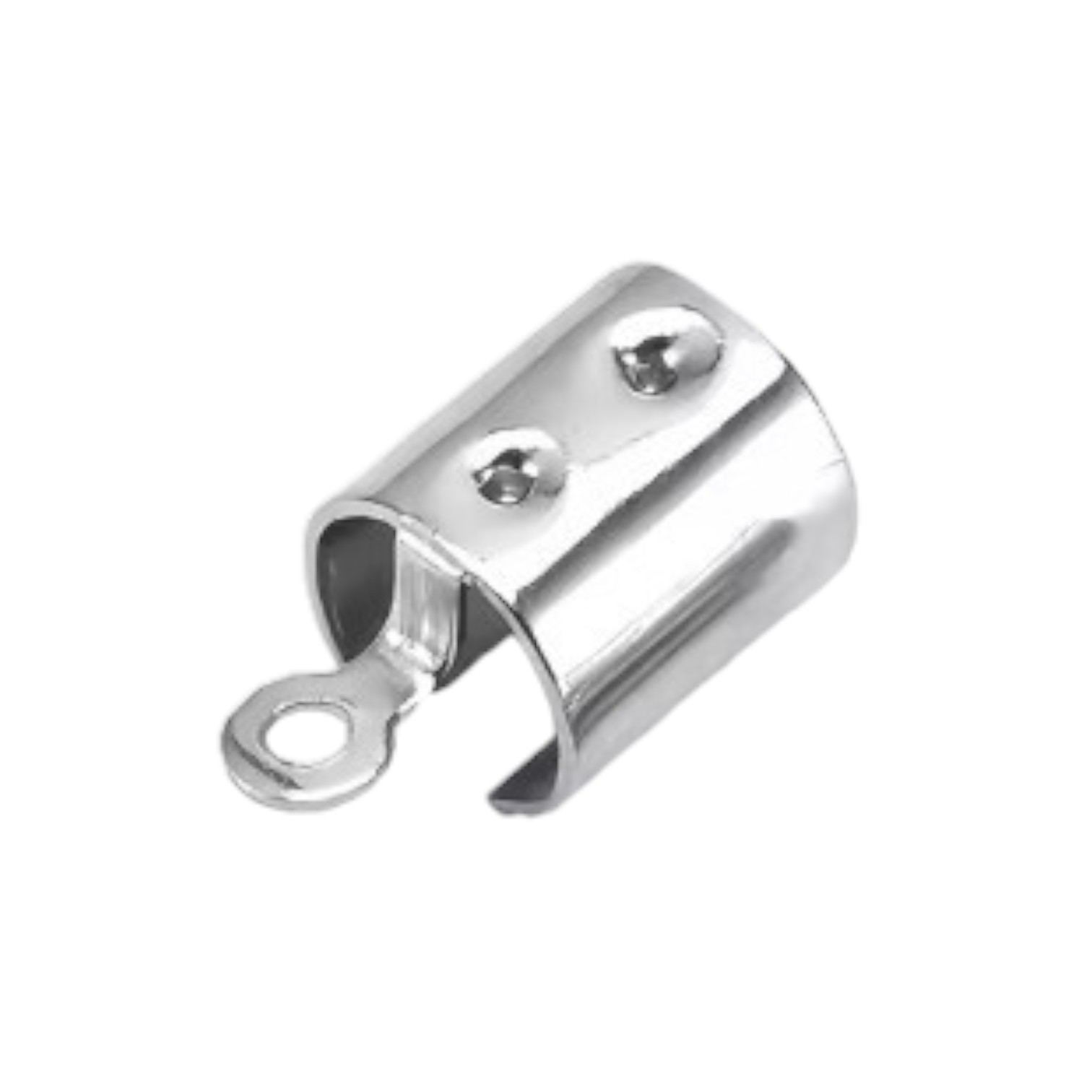 Veterklem, koordeinde, binnenmaat 3mm 925 Sterling zilver Per Paar