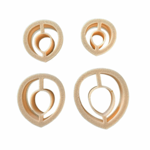 Uitsteekvormen voor klei Set van 4 Dikke dubbele drup