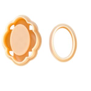 Uitsteekvormen voor klei-sieraden Frame ovaal