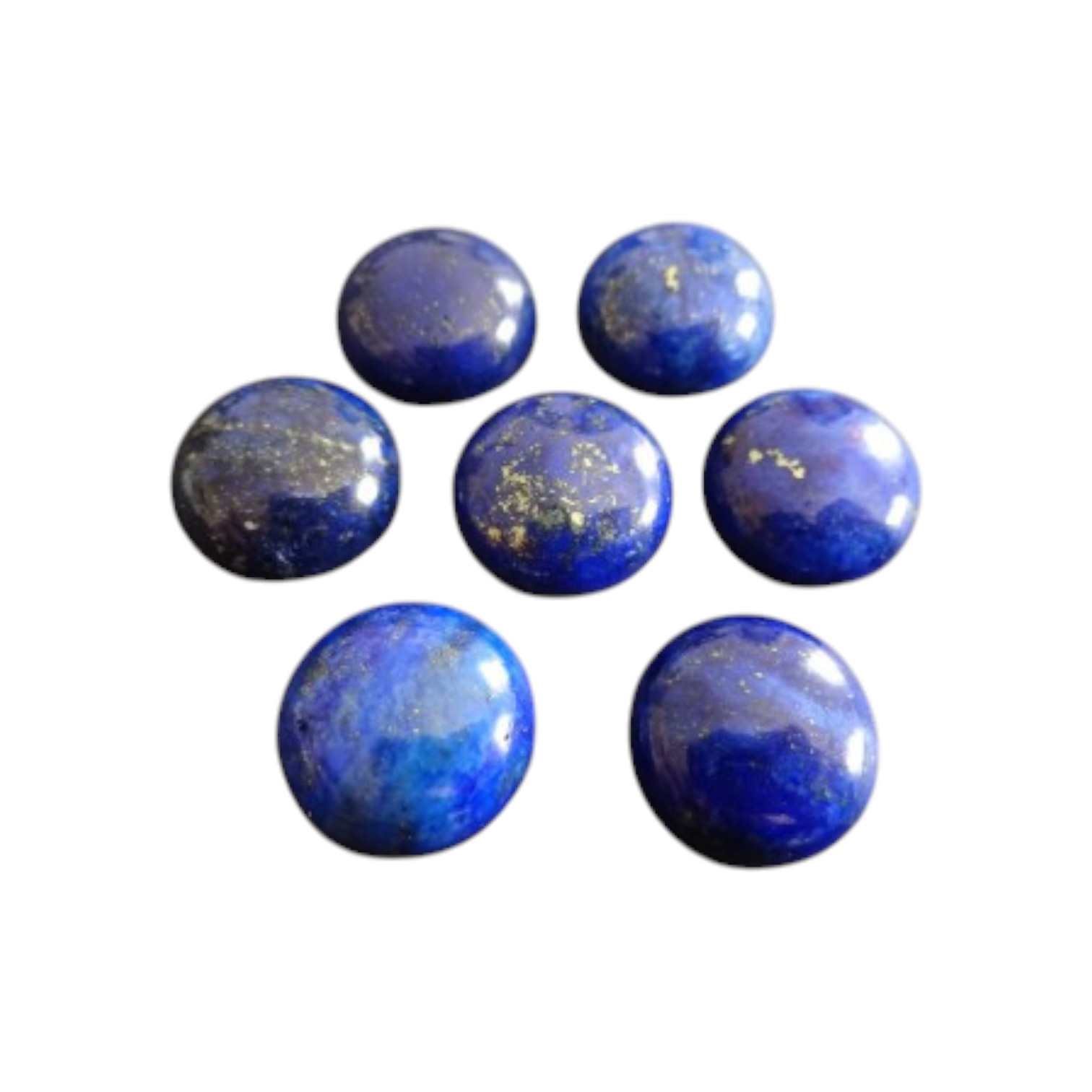 Natuursteen Cabochon Rond Lapis Lazuli Diverse afmetingen. - Afbeelding 2
