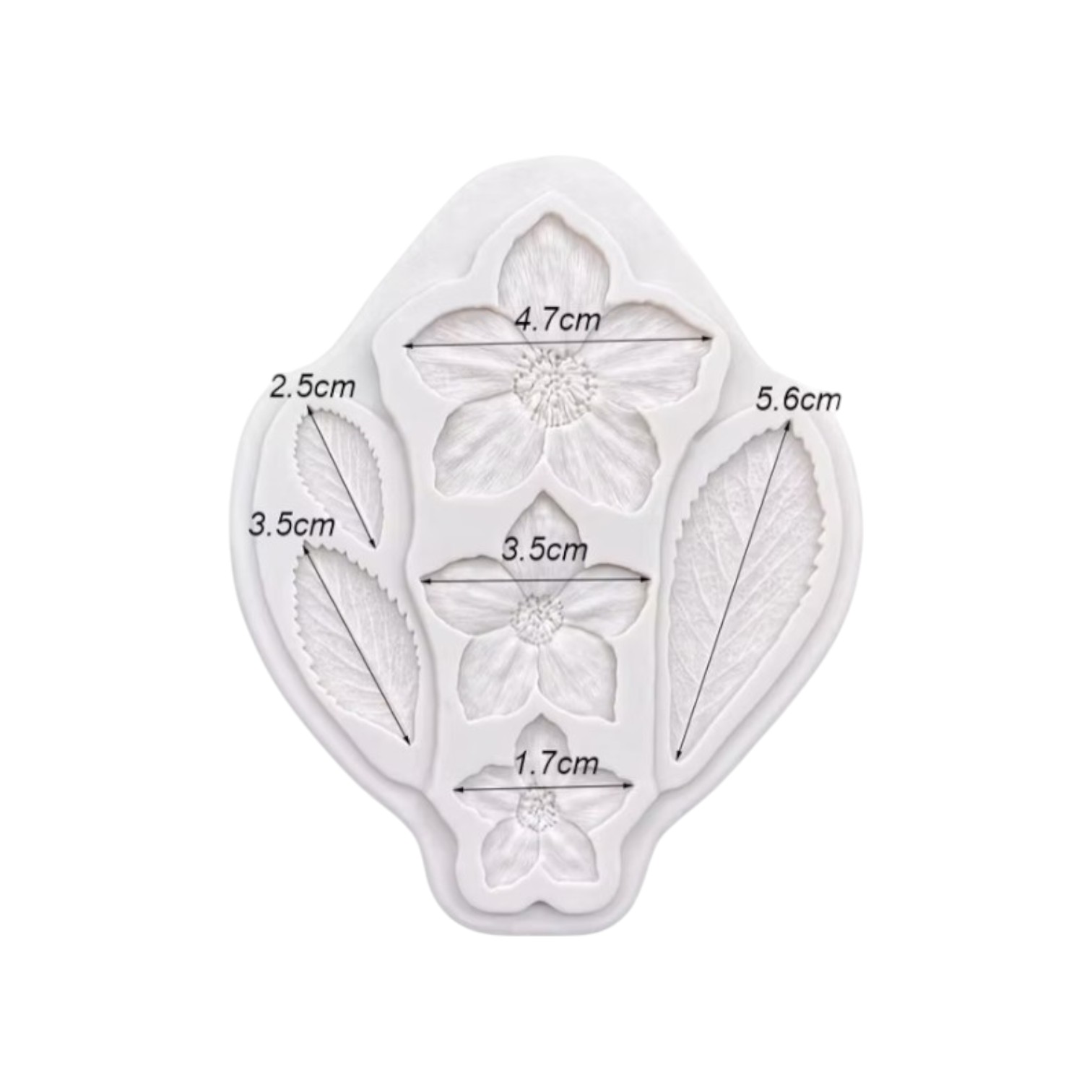 Siliconen mal klaproos - Afbeelding 2