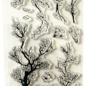 Stempelmat siliconen Bloesem Afmeting hele mat 11*16 cm