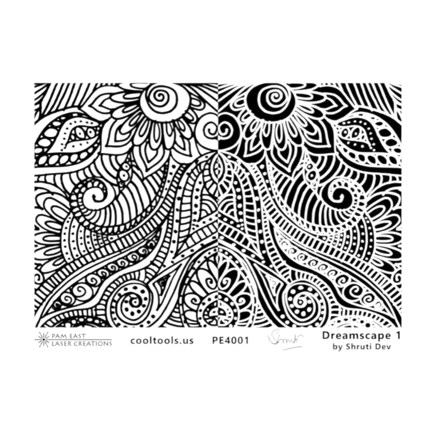 Textuurmat Rubber Dreamscape 1 Pam East PE4001 - Afbeelding 2