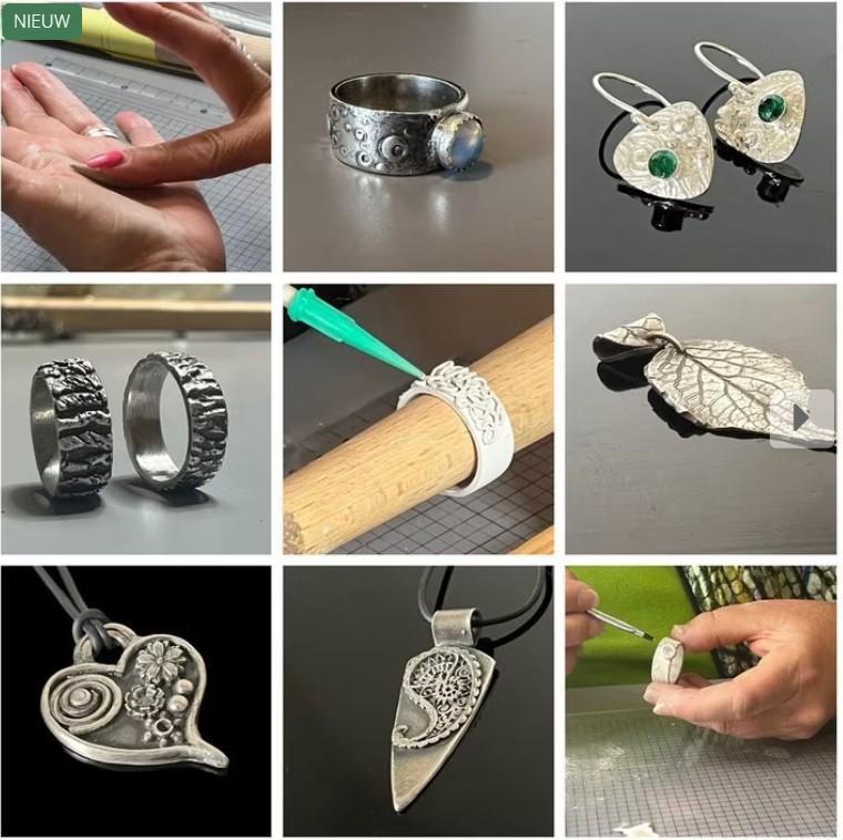Korte cursus zilveren sieraden maken Muzisch centrum Emmeloord