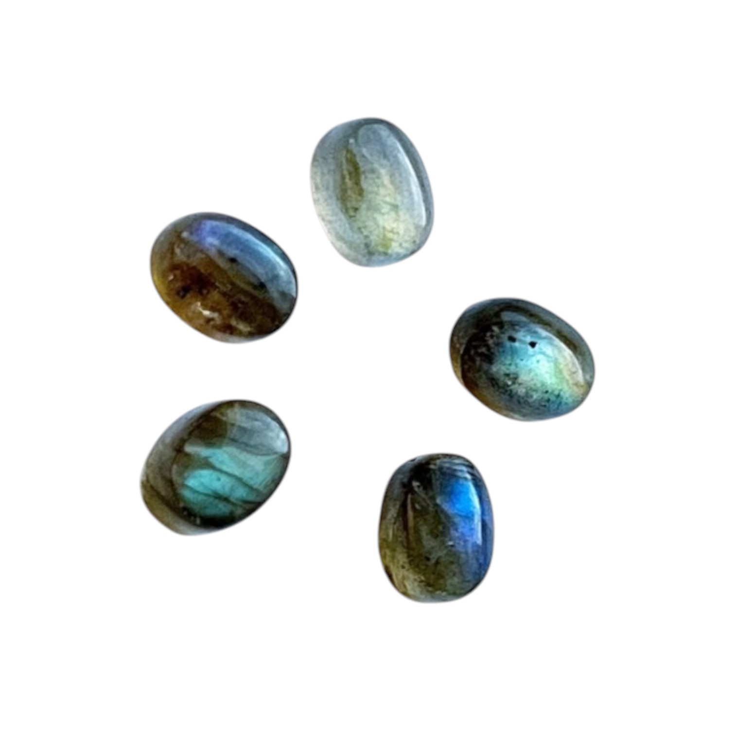 Cabochon natuursteen labradorite Ovaal diverse afmetingen natuursteen - Afbeelding 2