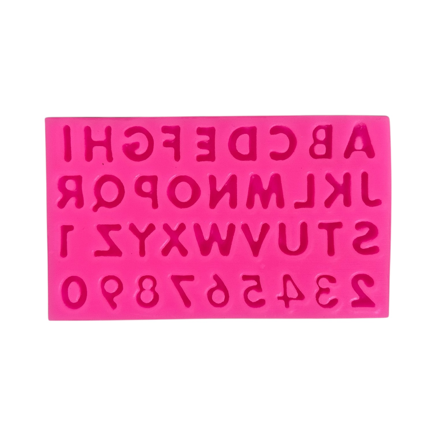 Siliconenmal met letters