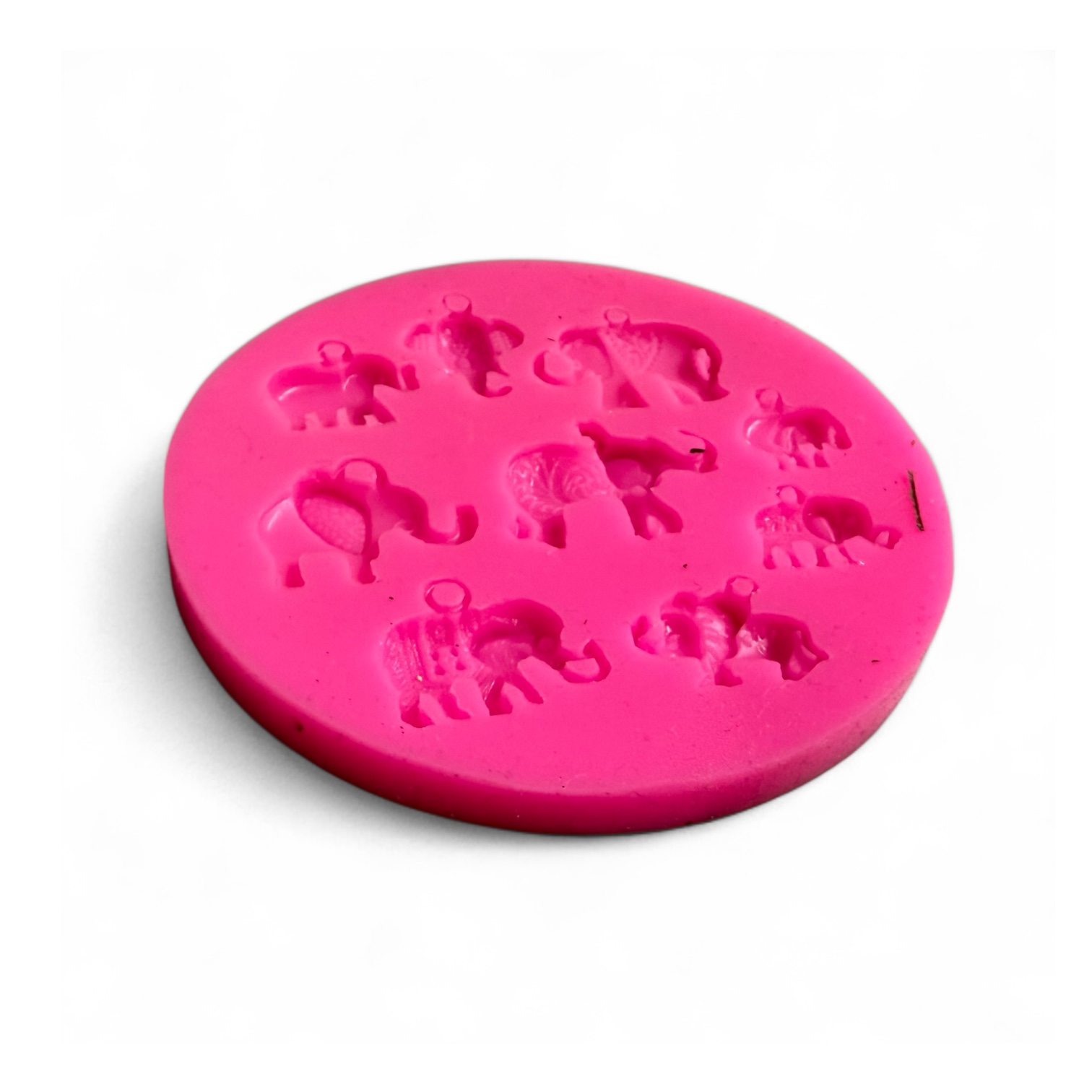 Siliconen mal Olifantjes met hangeroog - Afbeelding 5