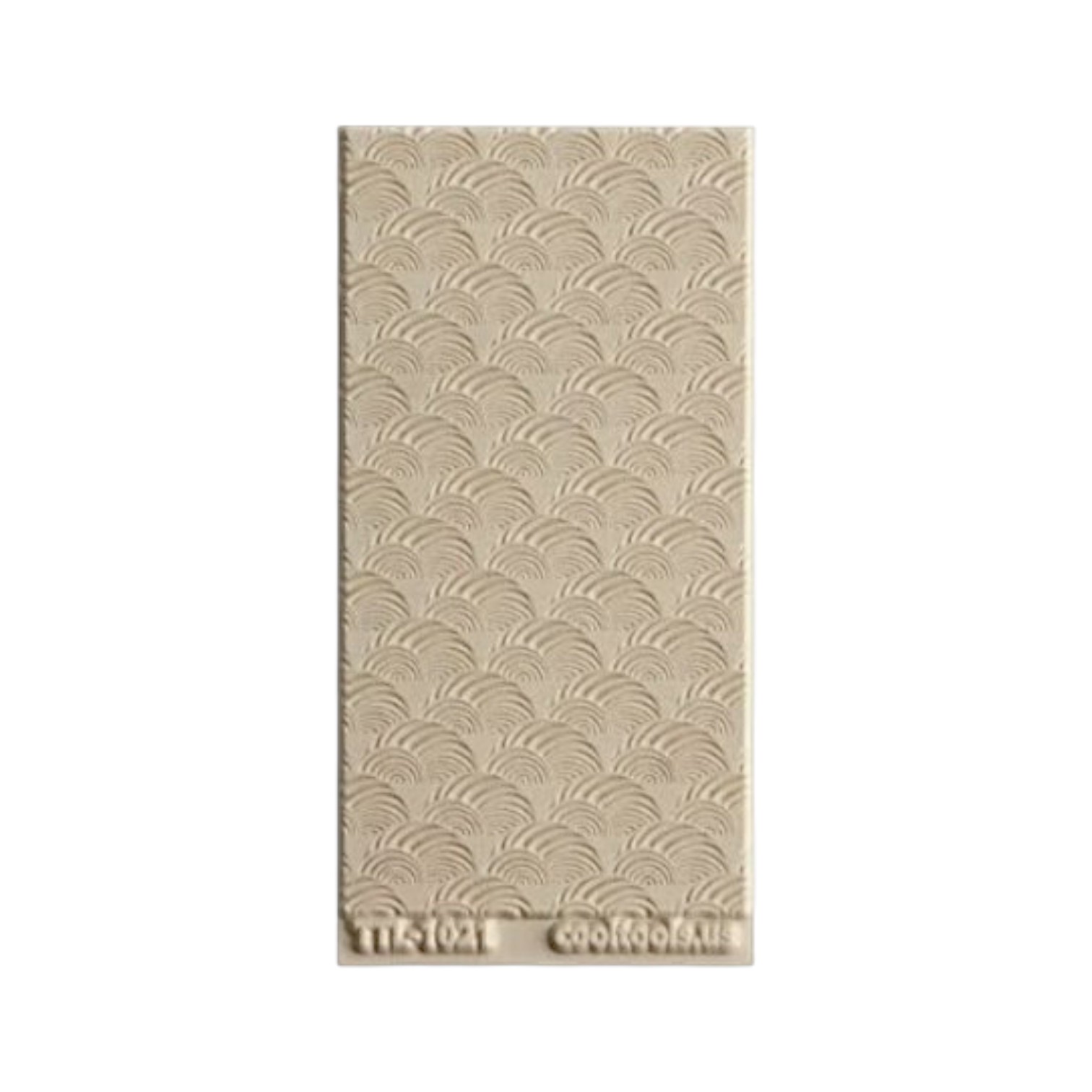 Textuurmat Rubber. ca 5*10 cm Seashell Sunset Embossed