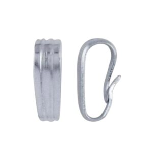 Zilveren hangeroog, bail, Snap on 925 zilver 7*2.4 mm