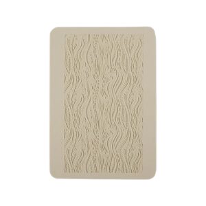 Textuurmat Rubber Tribal Vines Ca 10*12,5 cm Extra groot.