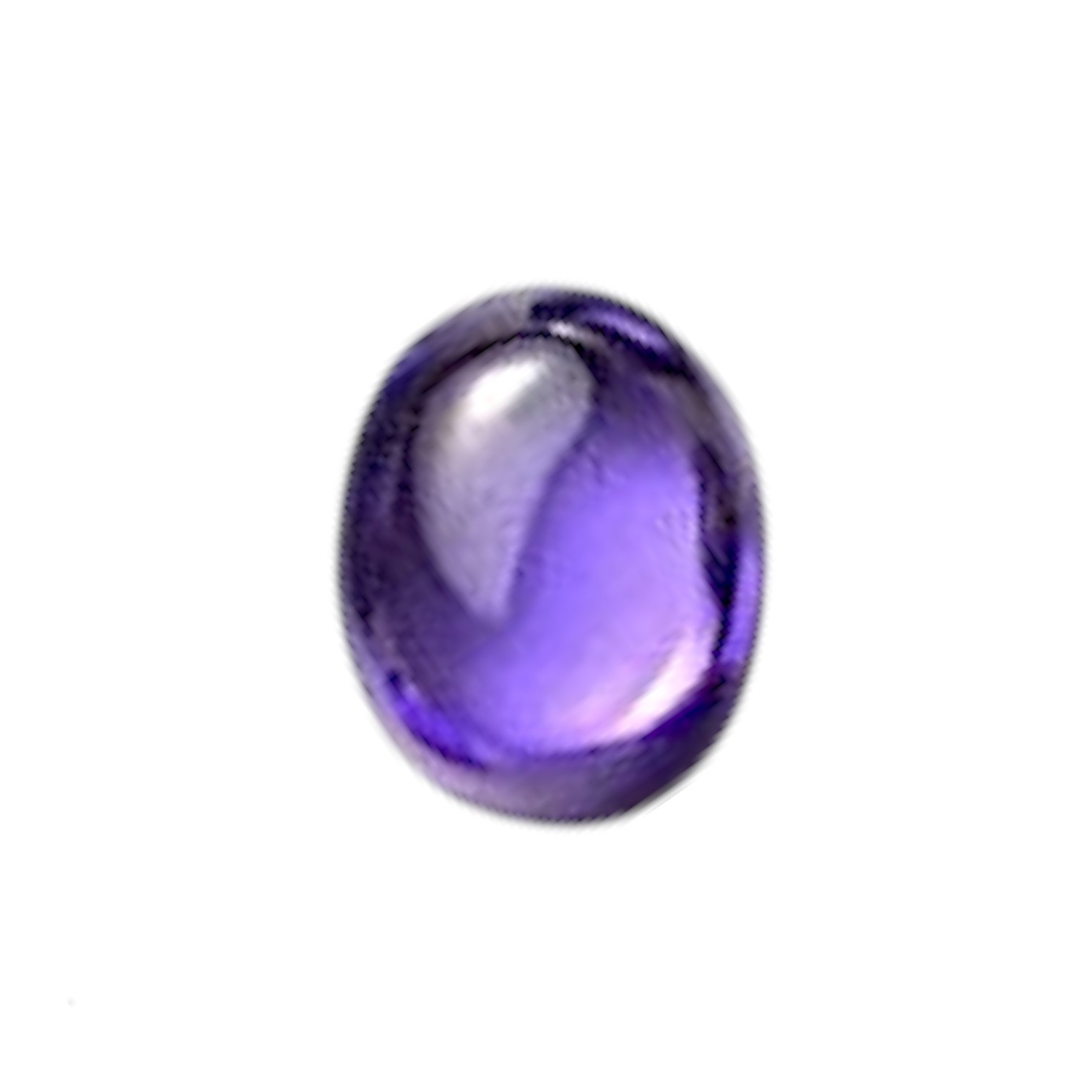 Cabochon CZ flat back 5xA Zirconia. 8*10 mm violet